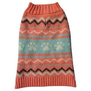 2XHP😊 Vtg Pet Peachy Pink Knit Sweater Bright Cheerful Soft Warm Winter Comfort